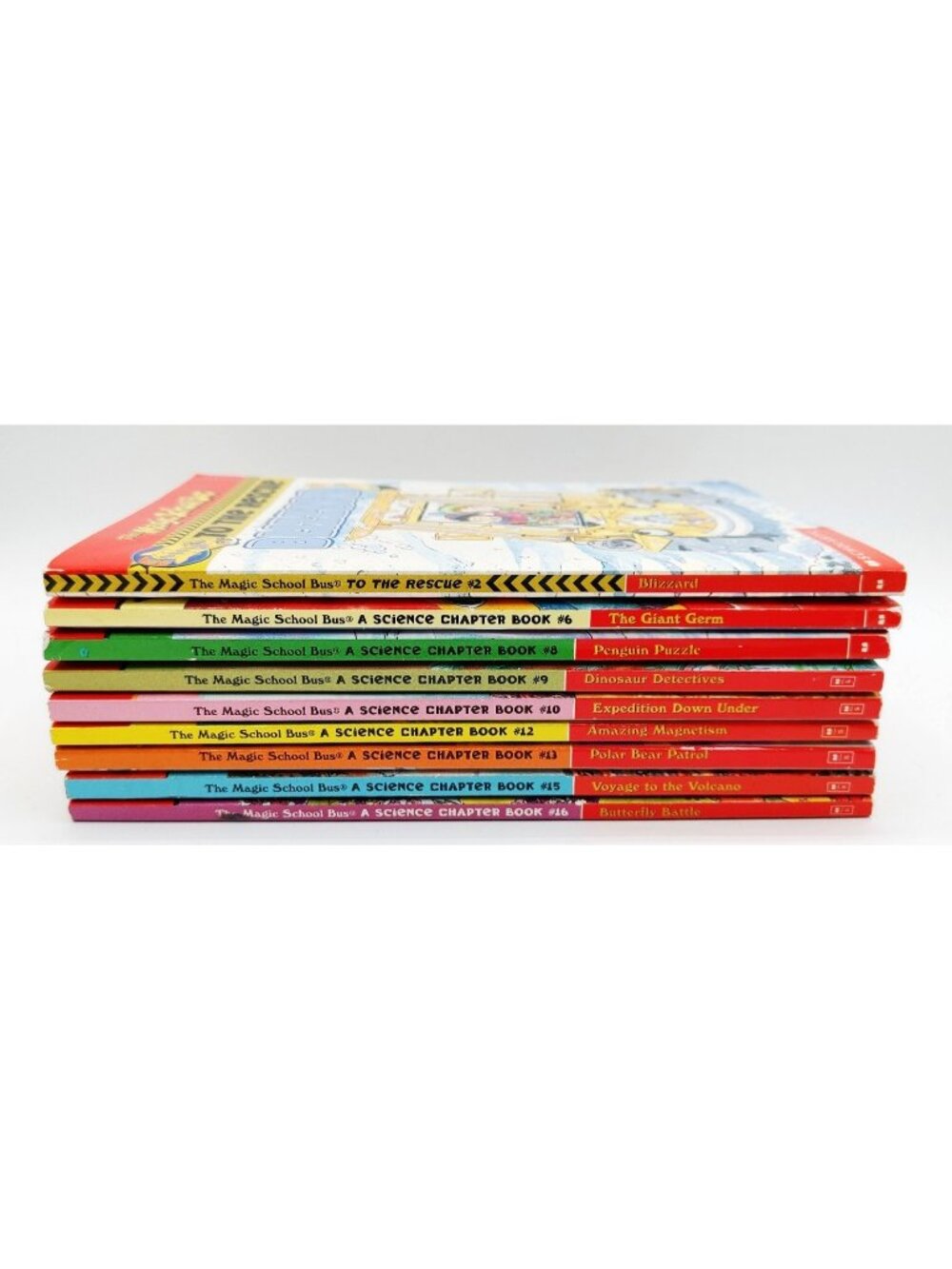 The Magic School Bus Chapter Book Lot of 9 Paperbacks 2,6,8,9,10,12,13,15,16 VTG